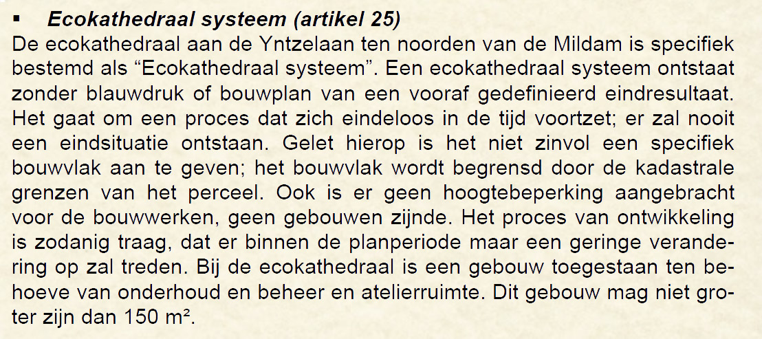 Bestemmingsplan ecokathedraal proces en omgevingsvisie Heerenveen