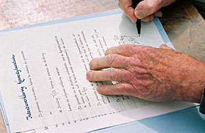 Ondertekening intentieverklaring le roy tuin