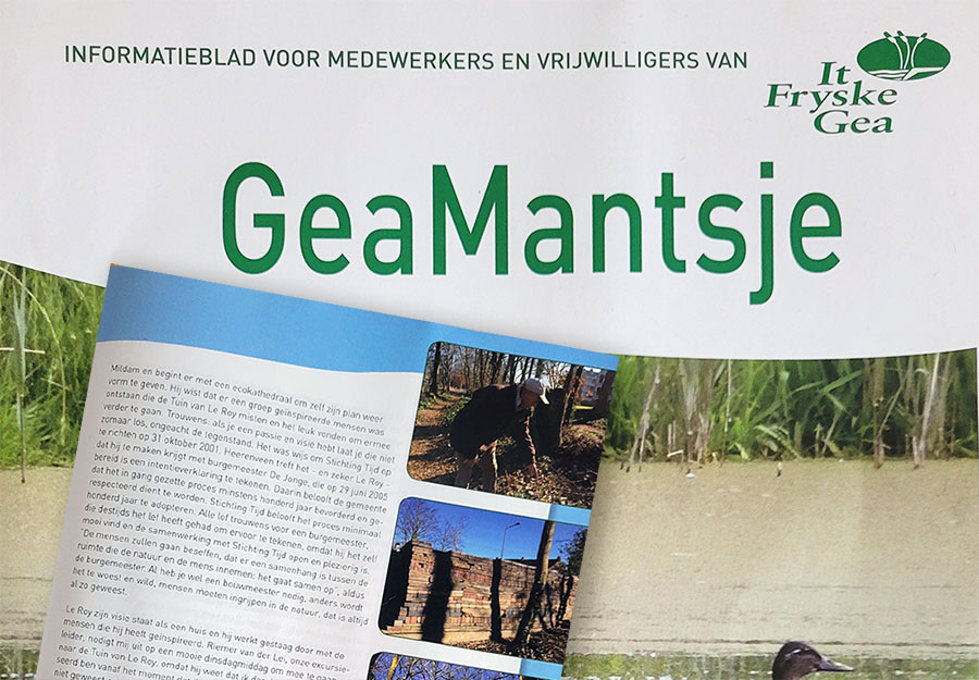 Fryske Gea bezoekt ecokathedralen 