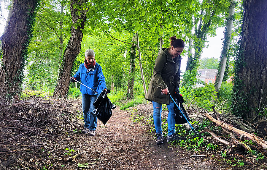 nldoet le roy tuin zwerfvuil rapen