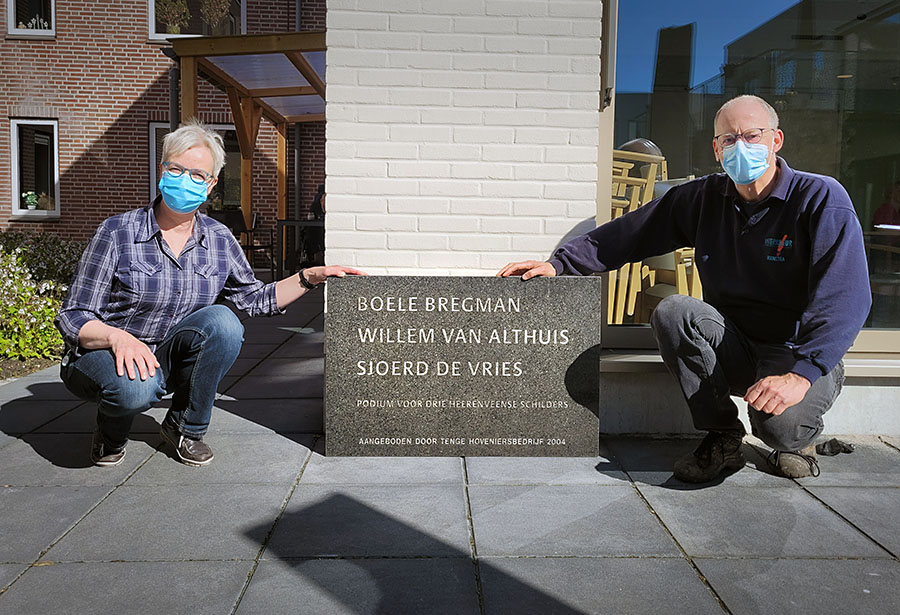 plaquette marijke hiem tenge le roy tuin