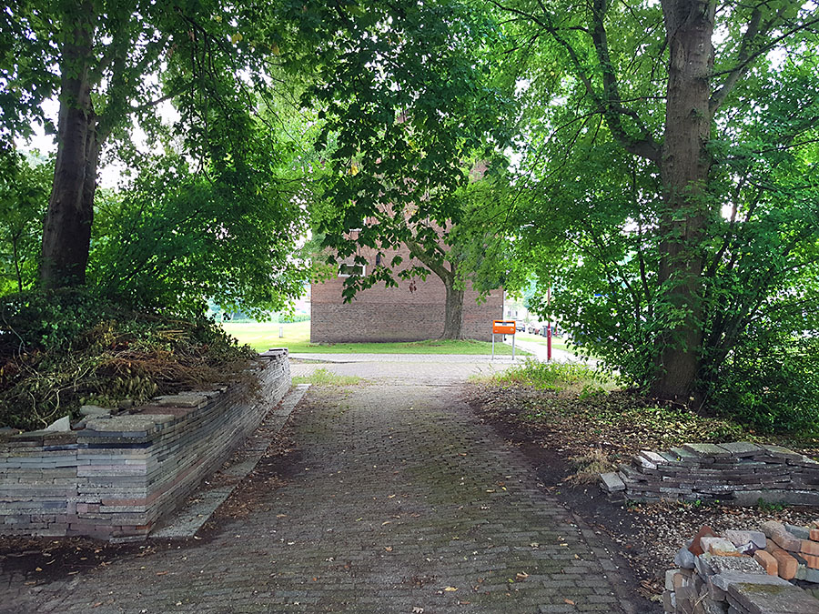 Stapelingen in Le Roy tuin: dry stone walls