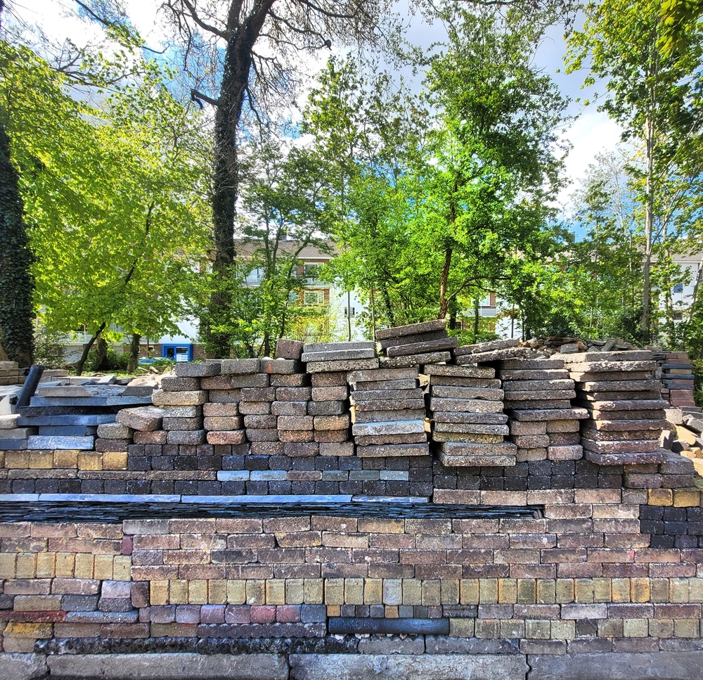 tegels nk tegelwippen in ecokathedraal heerenveen