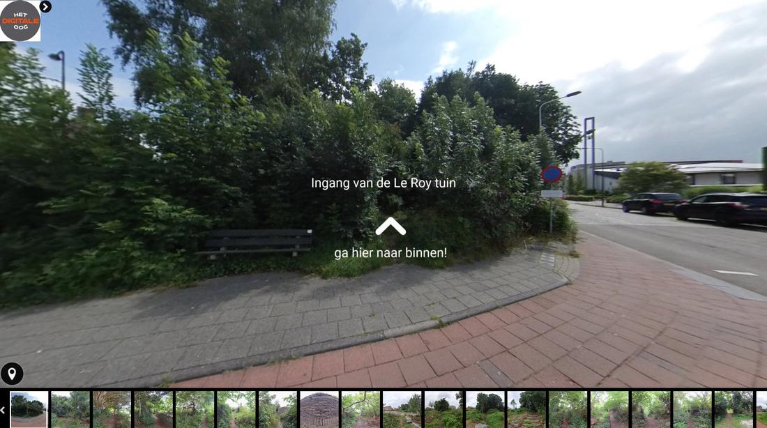 Frank Sinkeldam tijdens het maken van de virtuele tour