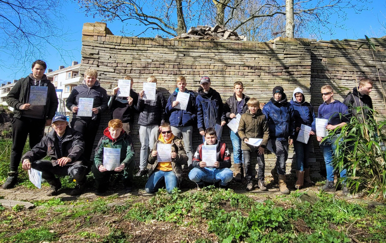 Certificaat "Ecokathedraal werken" voor leerlingen Compagnie Heerenveenv