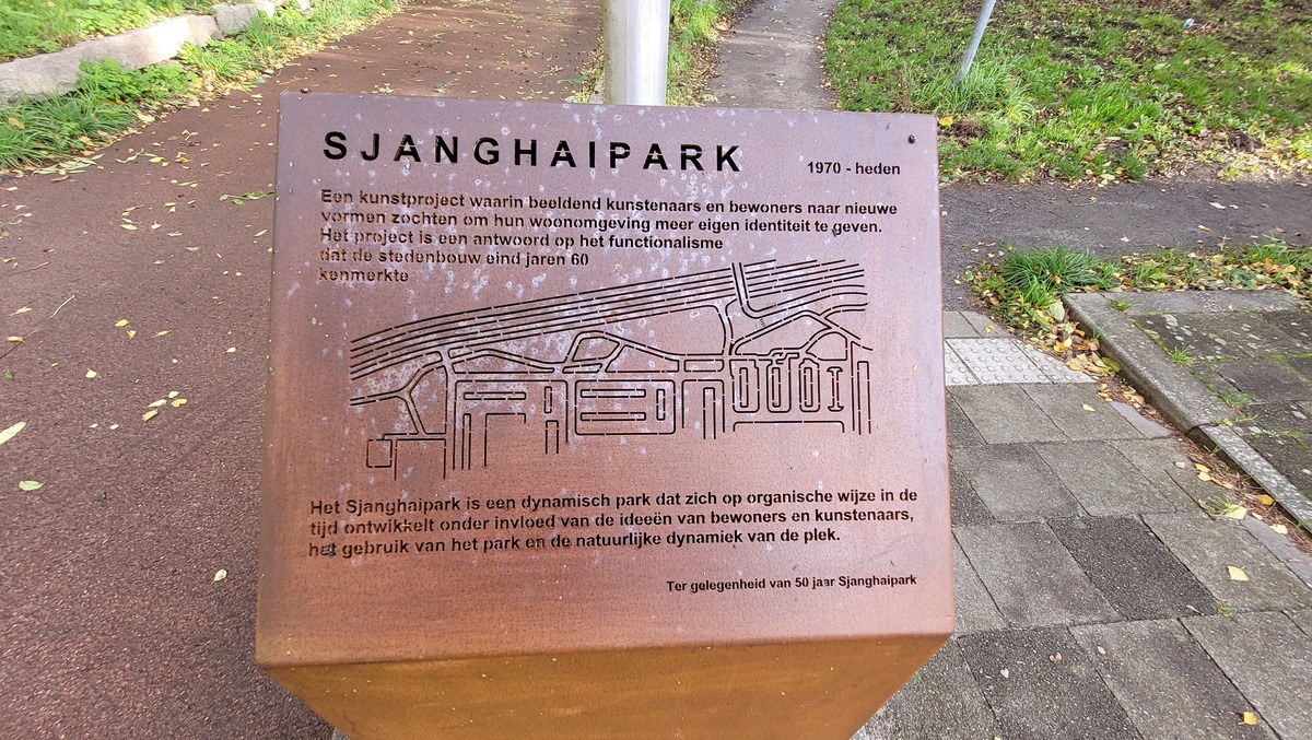 hans van lunteren sjanghaipark bord