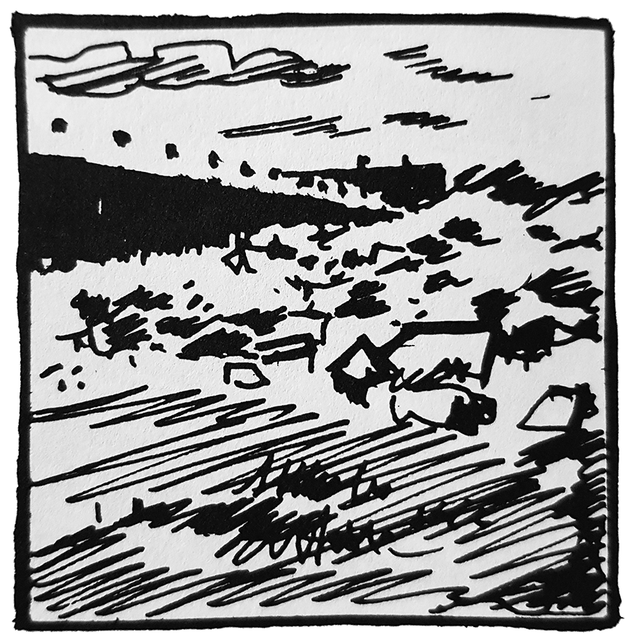 Puin in uitgegraven grond